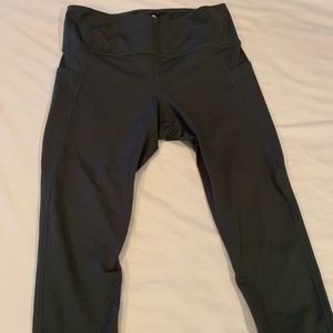 Grey Gaiam Cross Front Yoga Pants, never worn, L